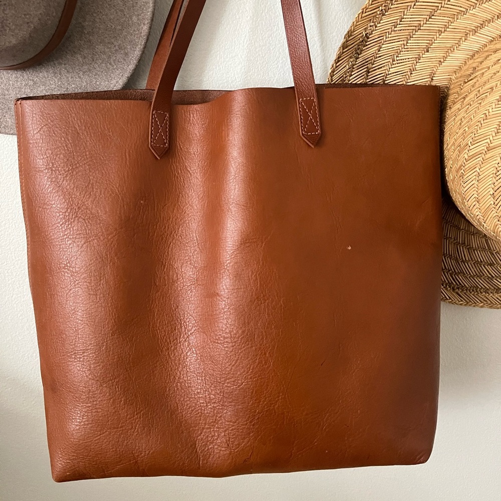 Madewell large leather tote